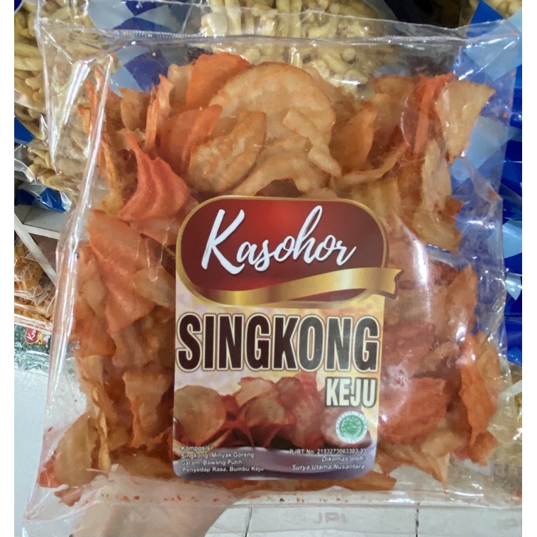 

Cemilan keripik singkong keju