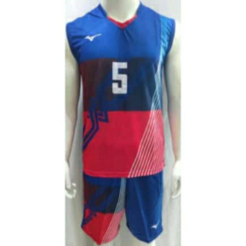 Kaos setelan voli singlet