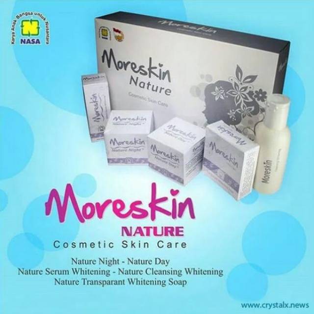 Moreskin/moreskin nasa/moreskin paket/nasa/serum/cream/cream wajah/pemutih/pemutih wajah/
