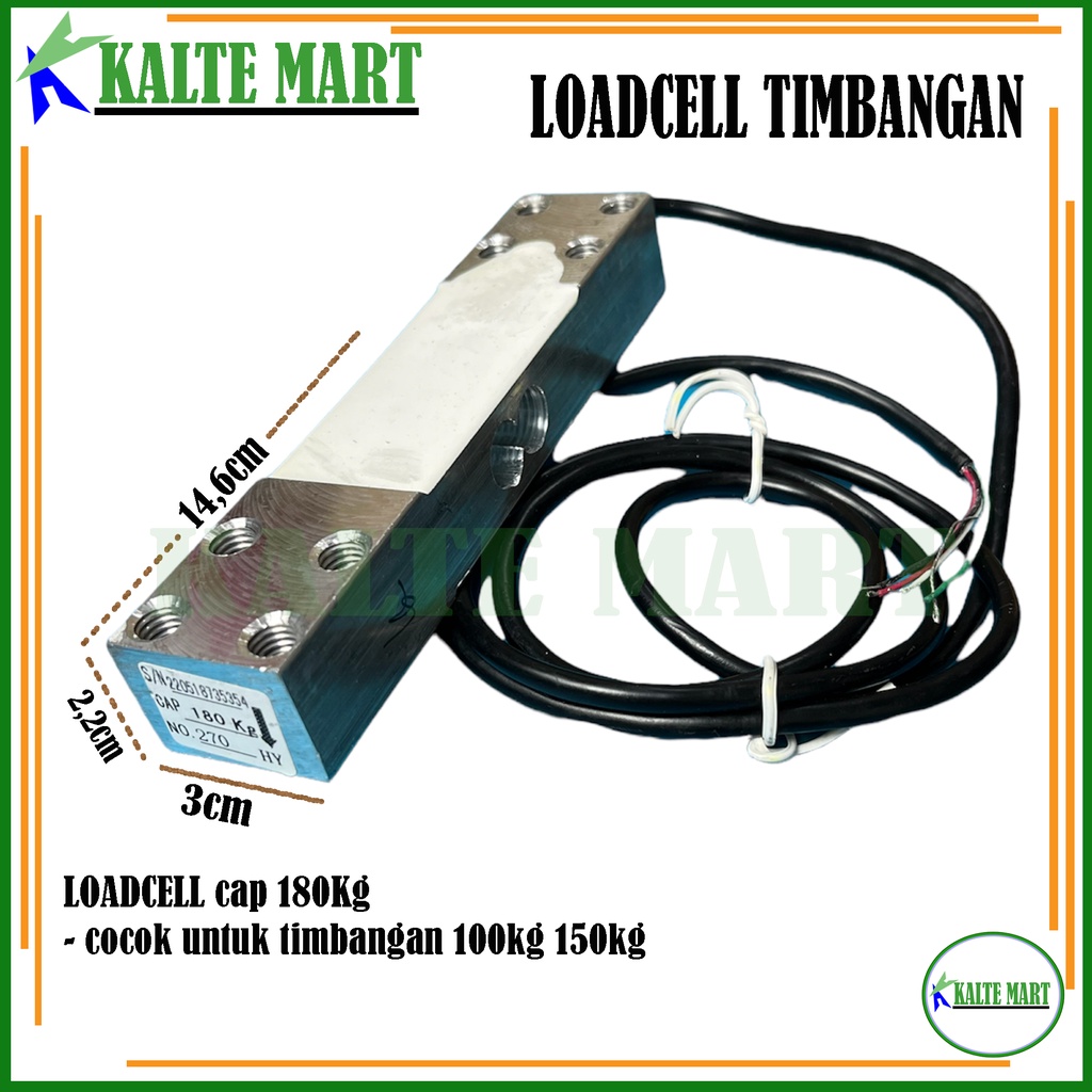 Loadcell Capasitas 180Kg Loadcell 100Kg 150Kg Sensor Timbangan Digital