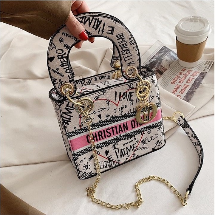 CR 7789 EL 5955 RISCE TAS HAND BAG MINI KECIL IMPORT WANITA CEWEK PEREMPUAN JAKARTA BATAM MOTIF