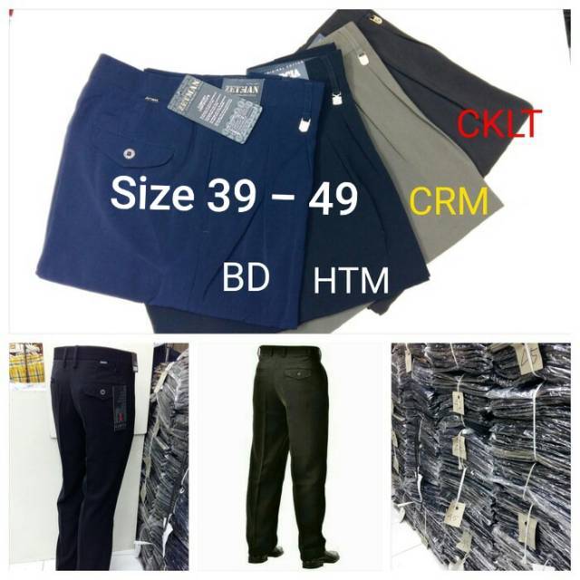 Celana kain jumbo / celana kerja jumbo size 39 40 41 42 43 44 45 46 47 48 49 / celana kain pria