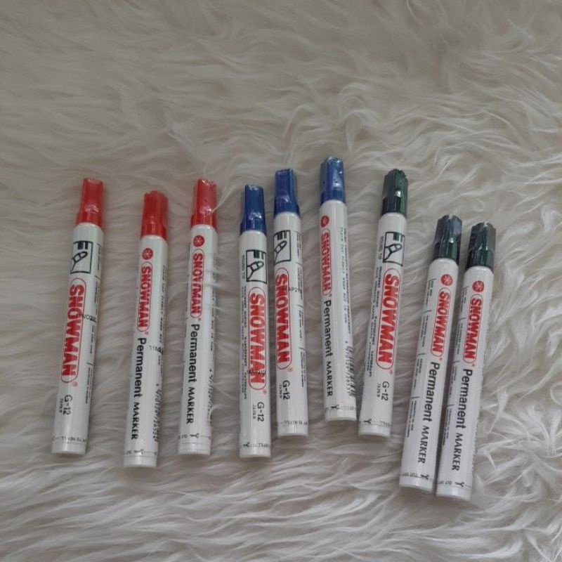 

Spidol Snowman Permanent Marker G12 Japan