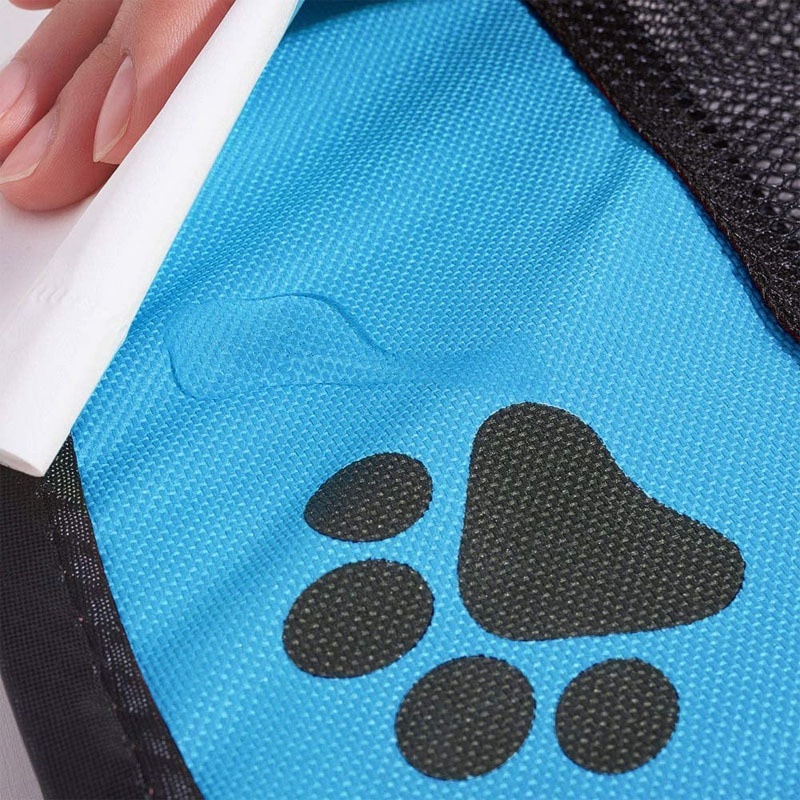 Kandang Lipat Hewan Peliharaan Kucing Anjing Kelinci Portable Anti Nyamuk & Cakar-3