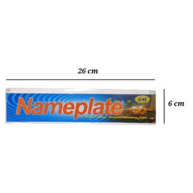 

Name Plate kecil / Papan Nama Akrilik Gm 626