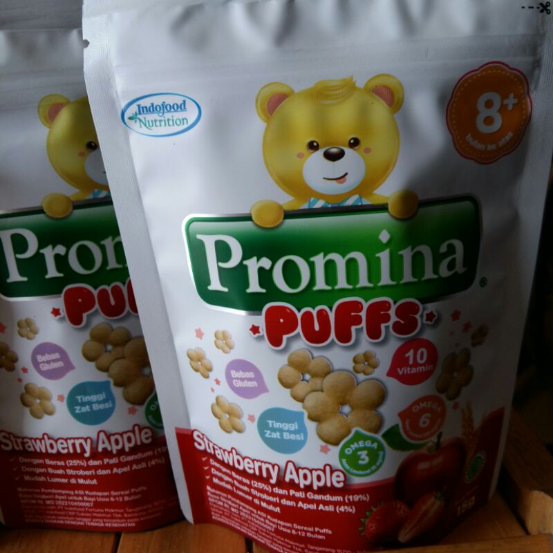 Promina puff 15 g Strawberry Blueberry Snack Bayi 8 bulan 15g