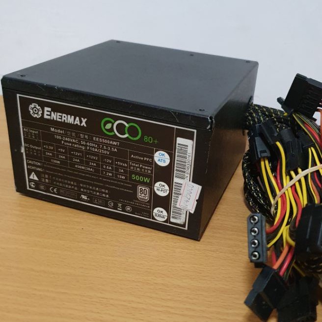 PowerSupply Psu pure 500w 80Plus - Psu Enermax 500watt 80+