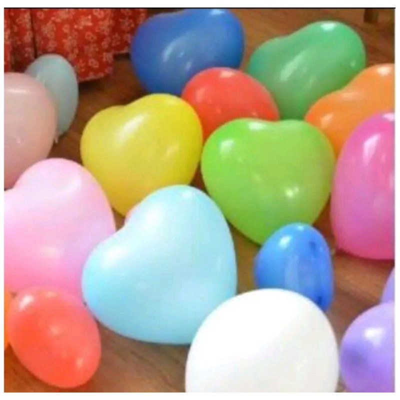 ISI 100 PCS BALON LOVE / BALON LOVE / BALON MURAH UKURAN 7 INC