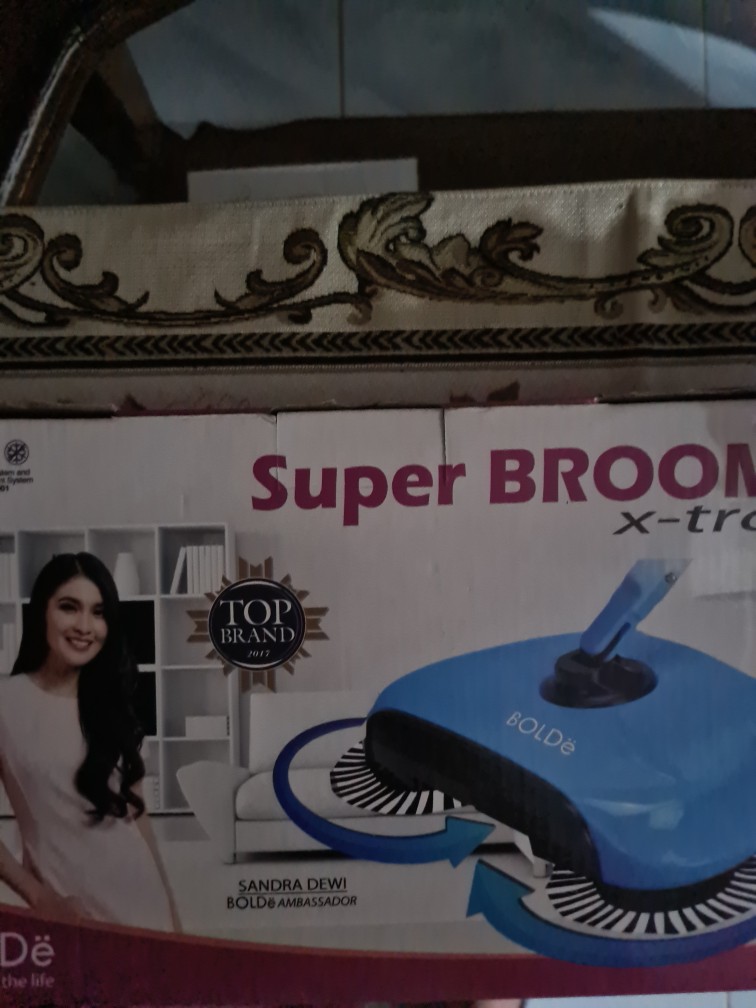 Sapu Otomatis Xtra Bolde - Superbroom - Super Broom - Asli - Free Bubble