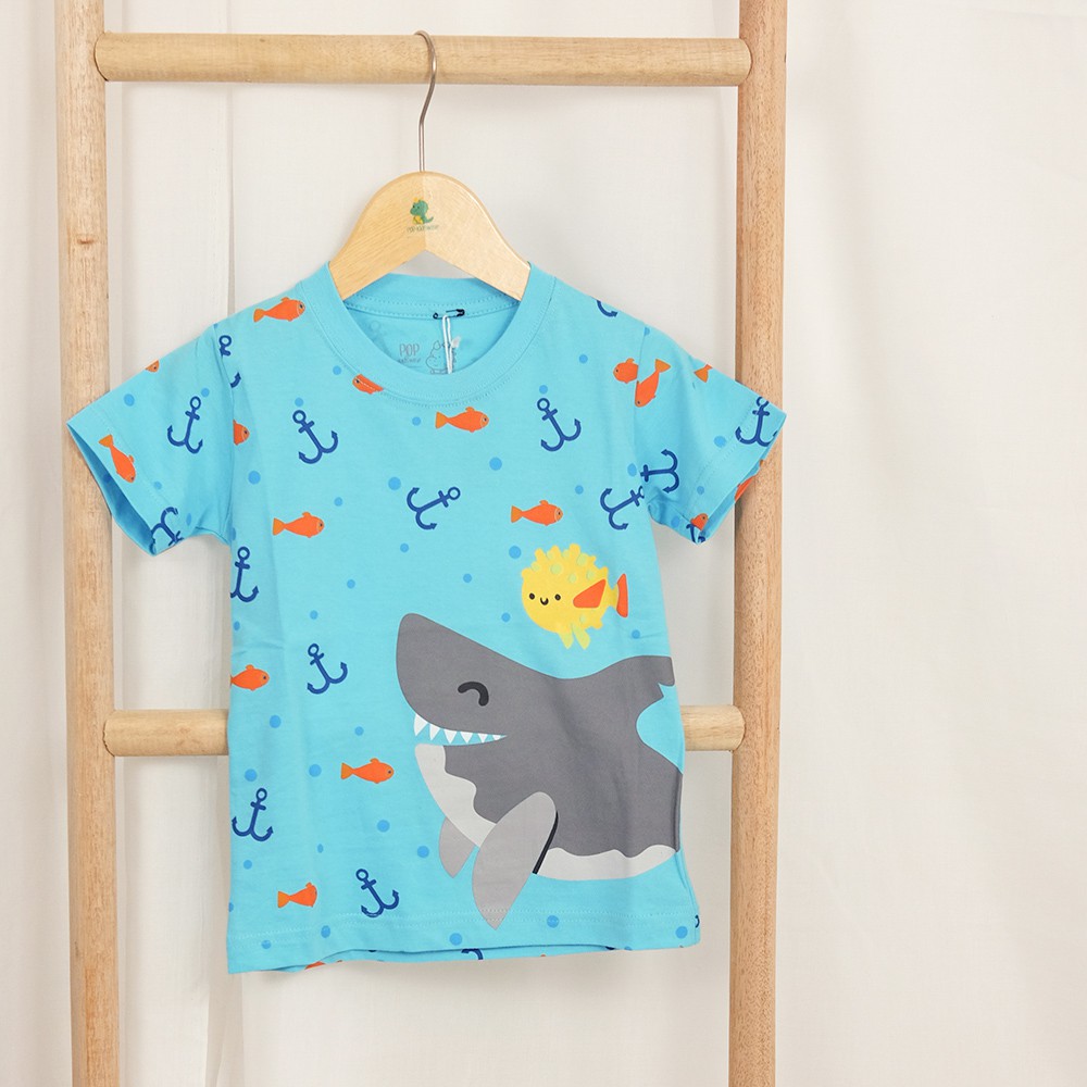 

Pop Kidswear Big Fish Tee / Kaos Anak Gambar Ikan Biru