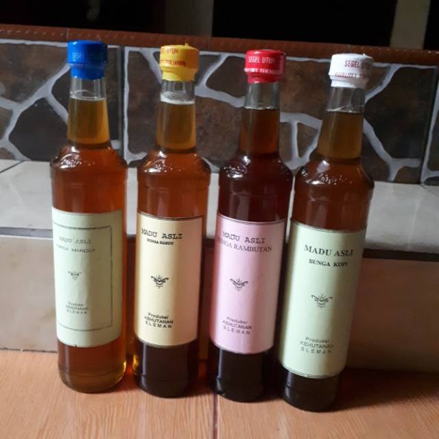 

READY STOCK madu asli kehutanan Sleman kemasan botol marjan