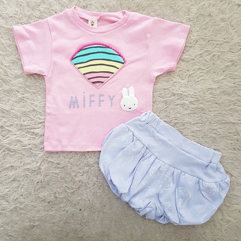 baju bayi miffy rainbow