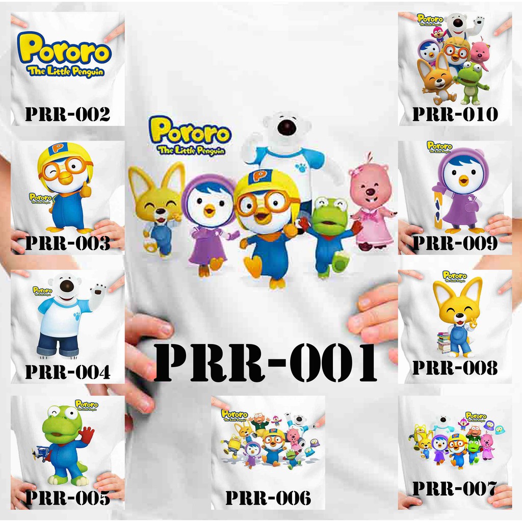 [FREE NAMA !!] Kaos Pororo Dewasa