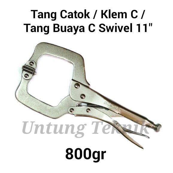 Crossman Tang Catok Buaya / Klem C / C Clamp Locking Plier 11"