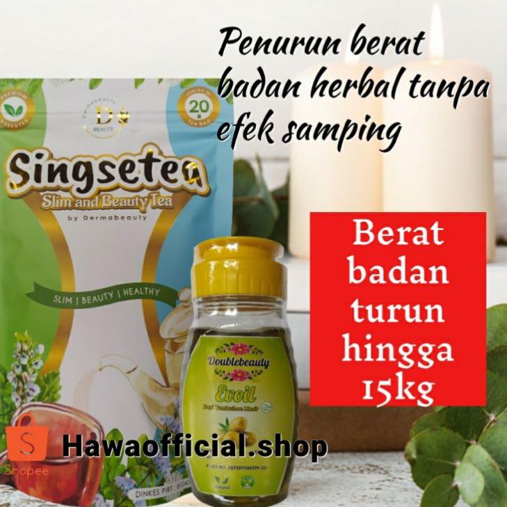 Model.terkini / VG0NT SINGSETEA DAN EVOIL CHIAMIC SLIM AND BEAUTY TEA ORI PAKET LENGKAP DIET DAN DET