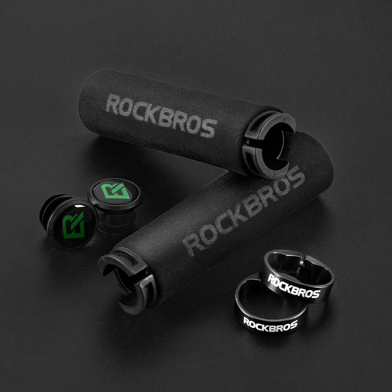 Rockbros Grip Gagang Sepeda Handlebar Silicone Sponge - BT1001 - Black