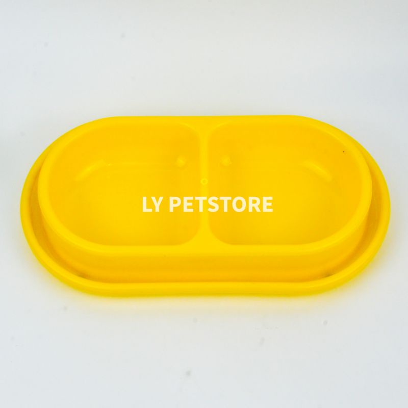 Mangkuk Tempat Makan Kucing &amp; Anjing, Pet Bowl Double | LY PETSTORE
