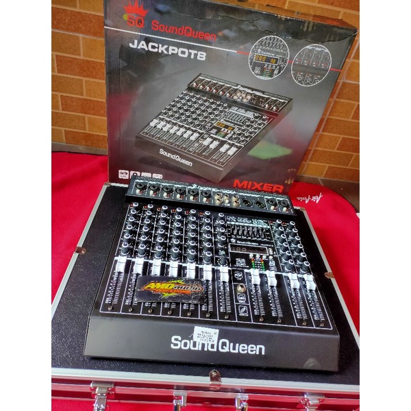 mixer 8 chanel soundqueen jackpot 8 + hardcase original