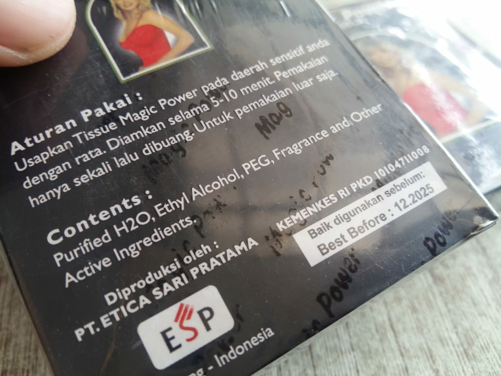 Tissue Basah Tisu Magic Hitam Tisue Magic Tisu Megic Obat Kuat Tissue Magic Asli Original