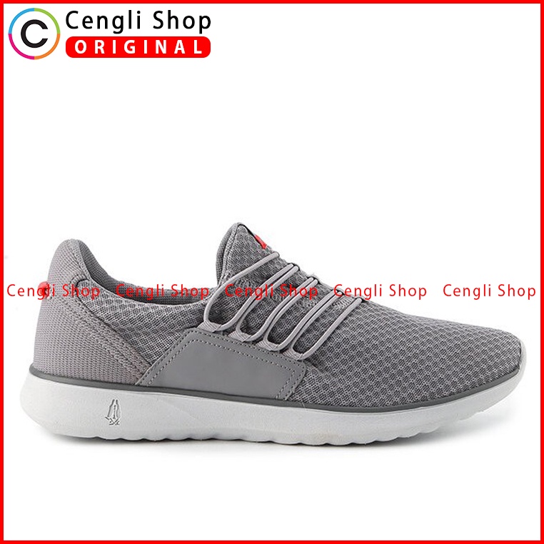 SEPATU SLIP ON HUSH PUPPIES PRIA ORIGINAL CASUAL BRANDED ABU-ABU HM013