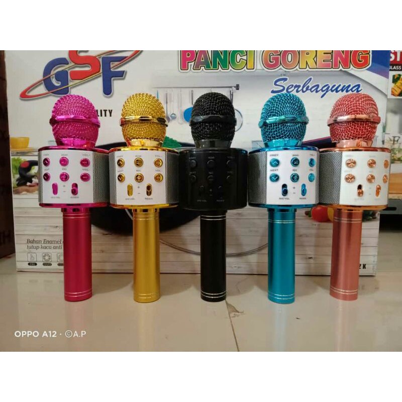 MIC BLUTUT MIK BLUETOOTH MIK KARAOKE PORTABLE