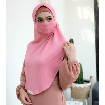 [✅COD]HIJAB INSTANT SAFETY MAKS || JILBAB MASKER JERSEY