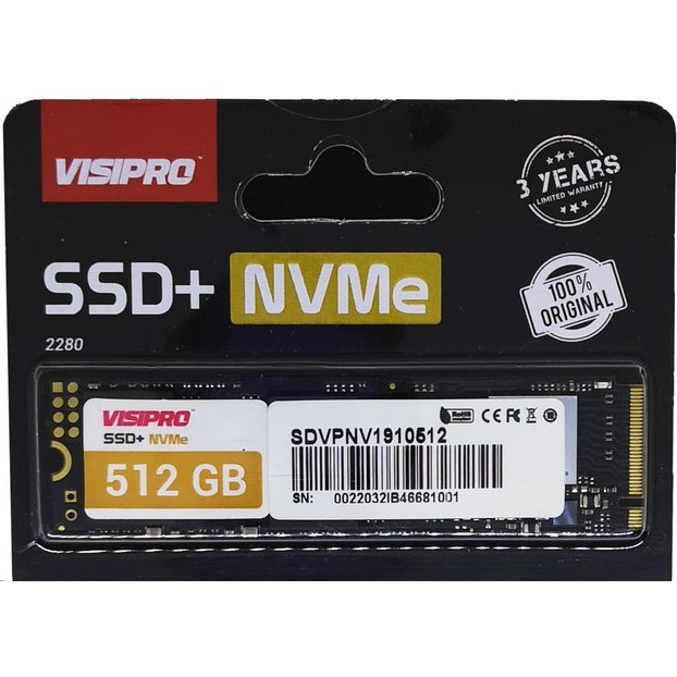 SSD Visipro 512 NVME RESMI