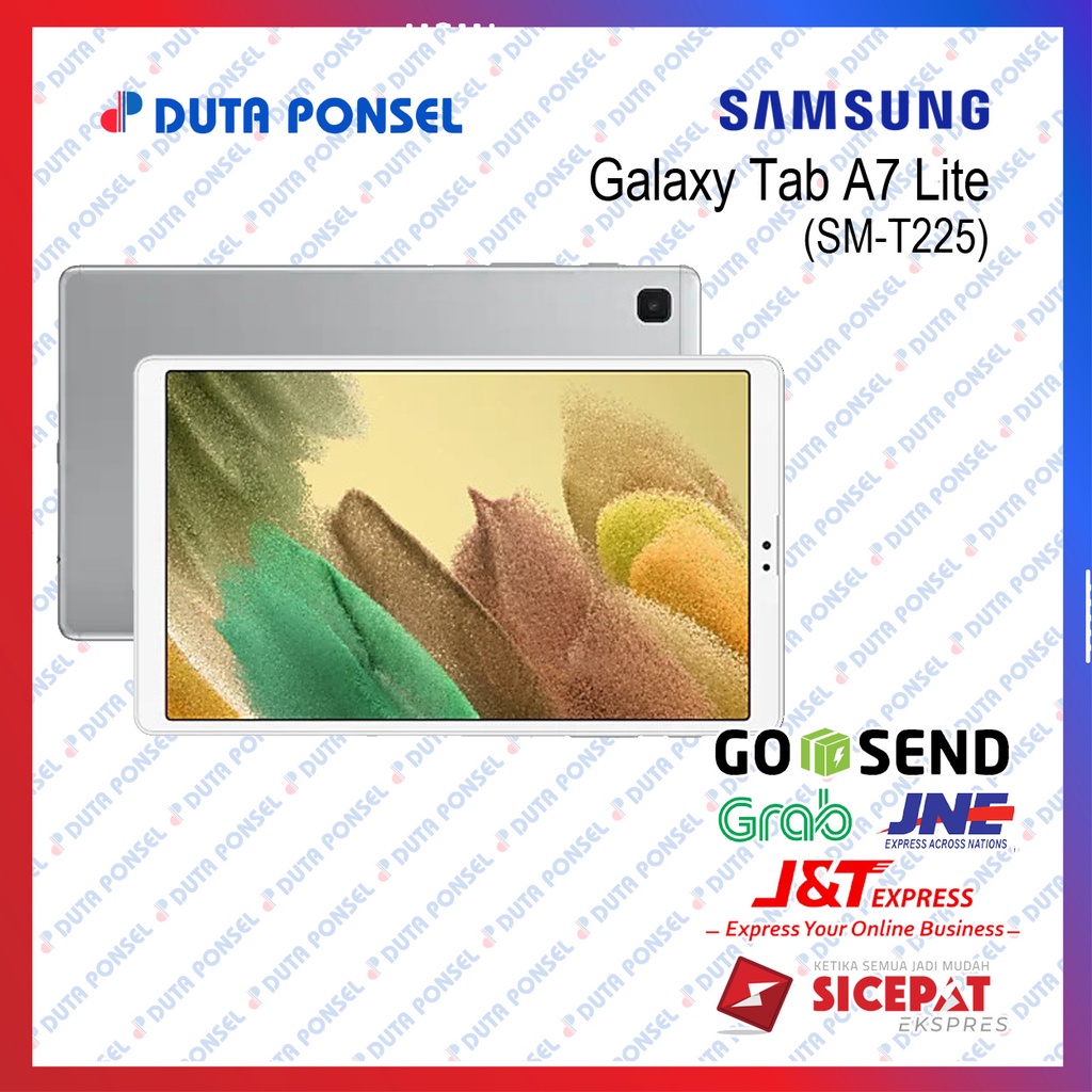 Samsung Galaxy Tab A7 Lite T225 RAM 3/32 GB Garansi Resmi SEIN-Silver
