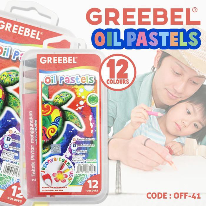 

CRAYON KRAYON 12 WARNA GREEBEL OIL PASTELS (OFF-41)