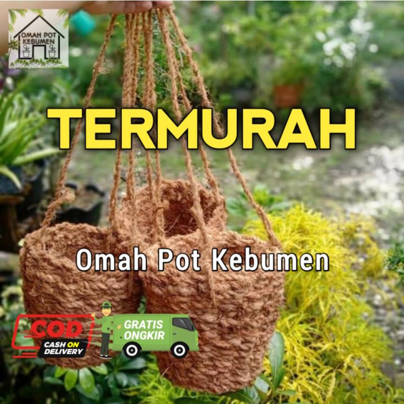 pot bunga sabut kelapa - pot gantung sabut kelapa - pot anggrek sabut kelapa murah