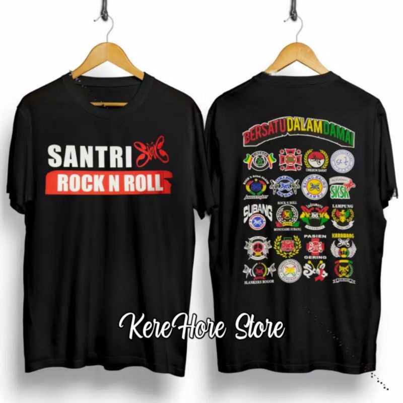 Kaos Slank Santri Rock n Roll (Kaos Distro, Kaos Vespa, Punk, Kaos Scooter, Hits, Kaos Polos)