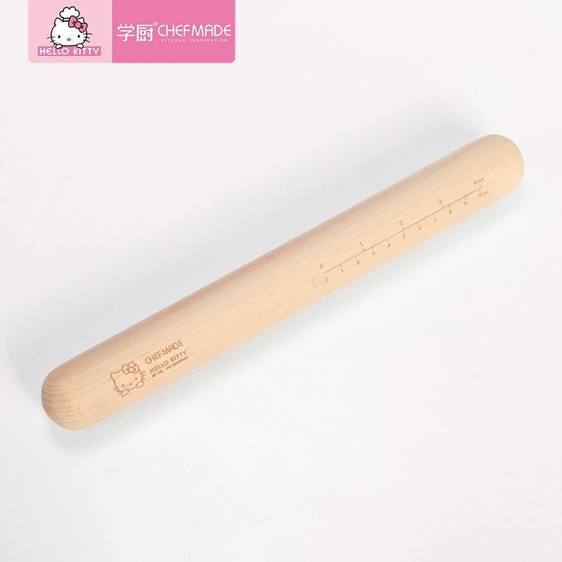 chefmade kitty wooden rolling pin KT7099 / rolling pin kayu / alat gilas adonan