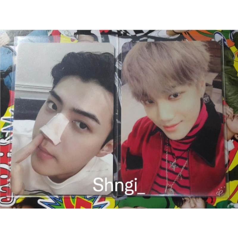 photocard sehun komedo , kai
