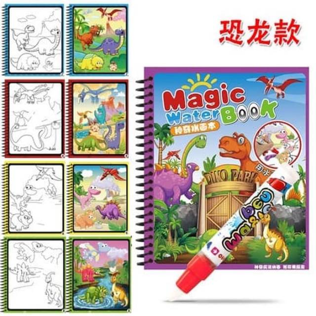 J3 - Mainan anak buku mengambar Magic water drawing