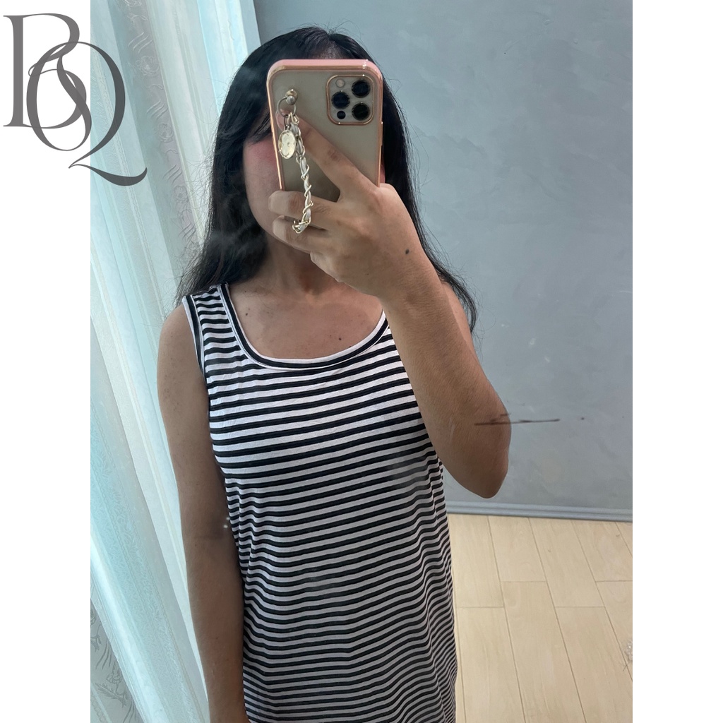 INNER DRES MAXI SALUR / LONG DRESS WANITA KOREAN / DRESS TANPA LENGAN WANITA PREMIUM