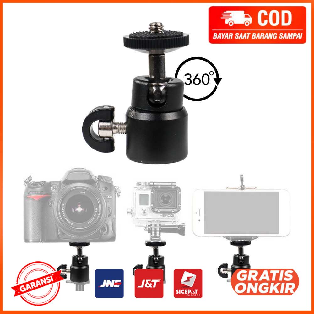 Mini Ball Head Tripod Kamera DSLR Hot Shoe Adaptor - AM01