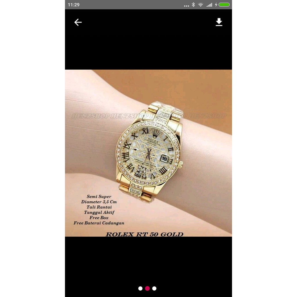 jam tangan wanita Rolex lady gaga premium - design original Baru - Jam Tangan Wanita Model Terbaru R