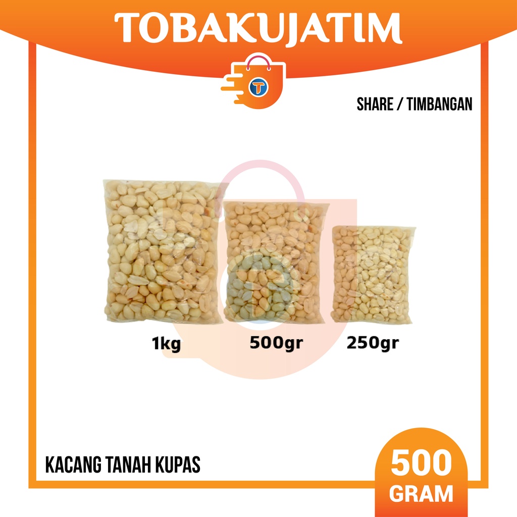 

KACANG TANAH KUPAS 500gr TIMB