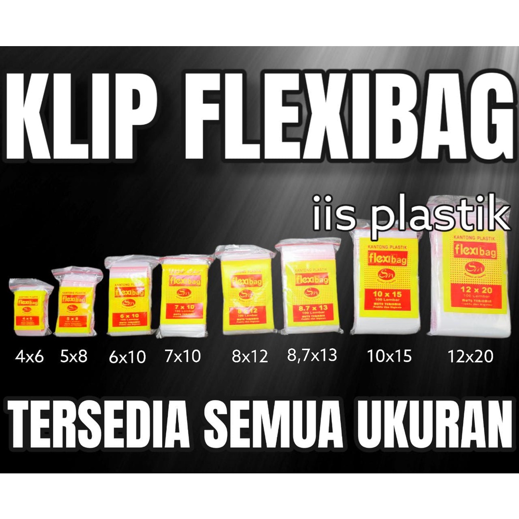 Kantong plastik klip 8x12 isi 100pcs clip ziplock zipper pouch / kantong plastik klip emas,obat,saus