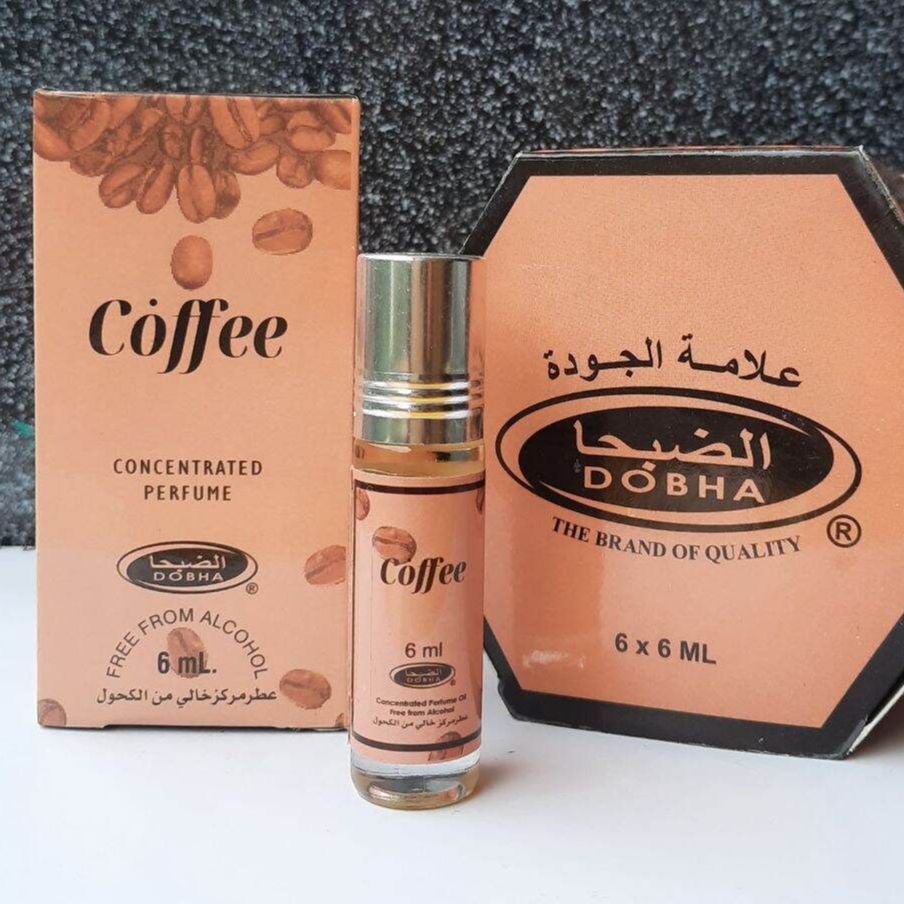 COFFEE Parfum DOBHA Kemasan 6ml Minyak Wangi Roll On Non Alkohol