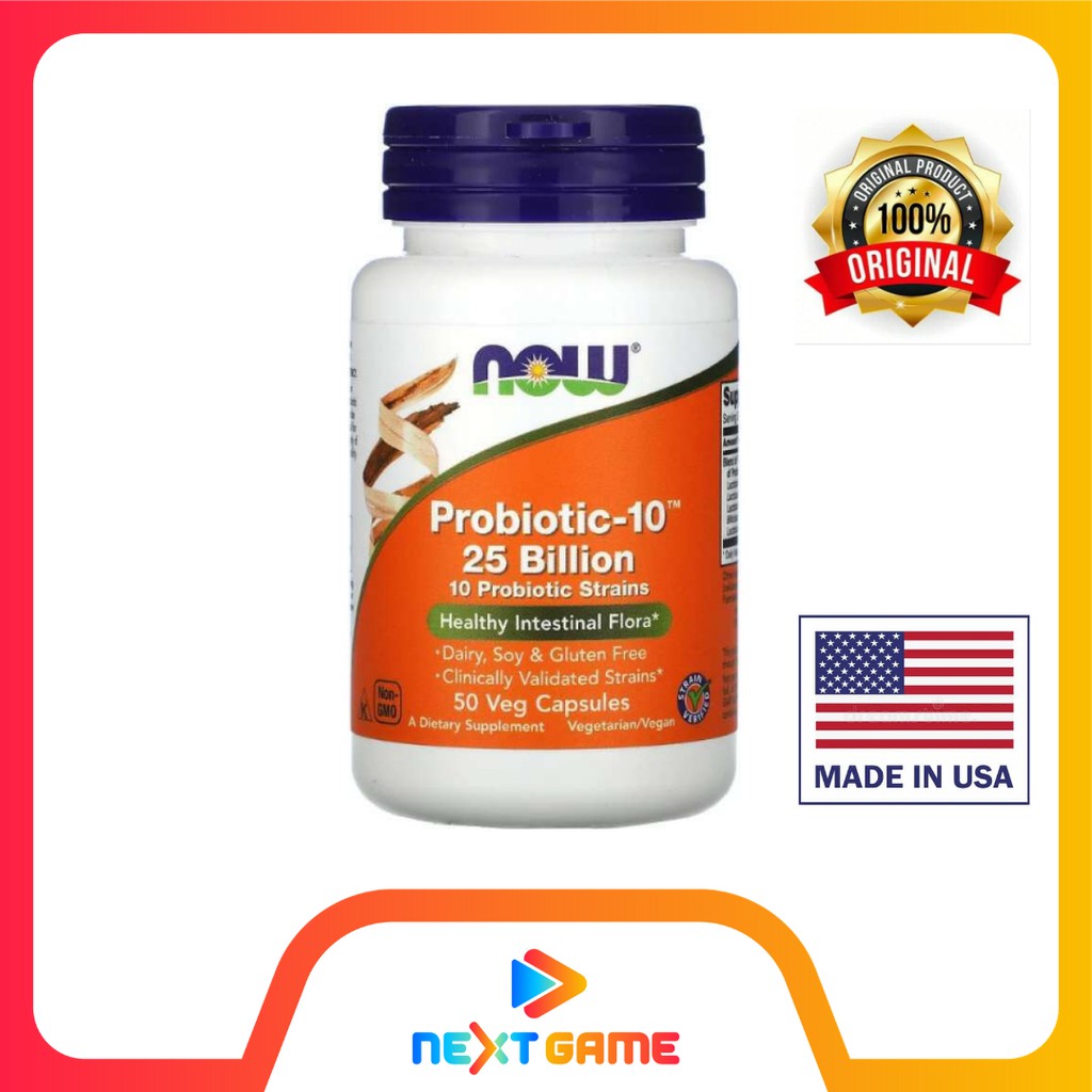 Now Foods Probiotic-10 25 Billion 50 Veg Capsules