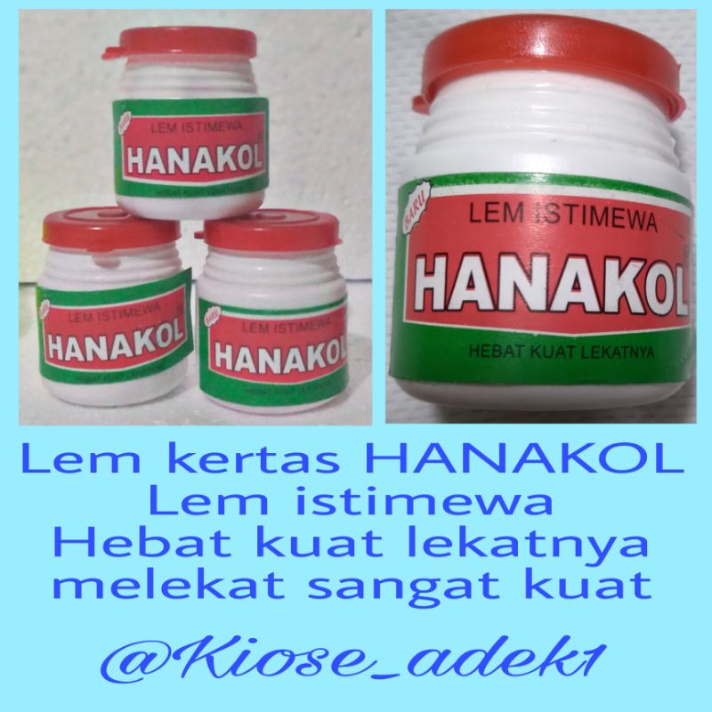 

lem kertas hanakol.. kecil.. lem kertas murah..