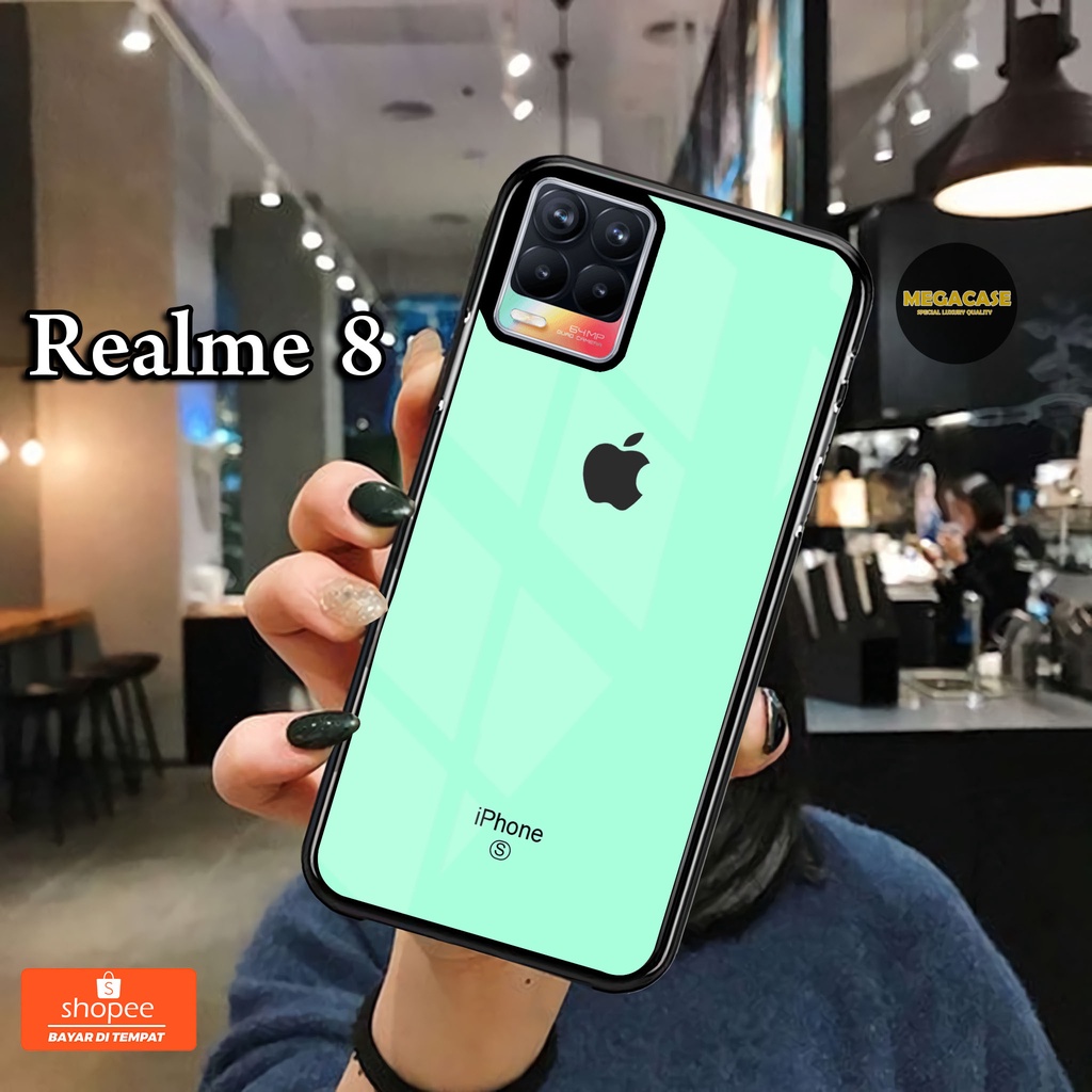 Megacase - Logo Apple Case Realme 8 / REALME C21Y 8i NARZO 5A 50i  GT MASTER REALME 3 PRO REALME 5 P