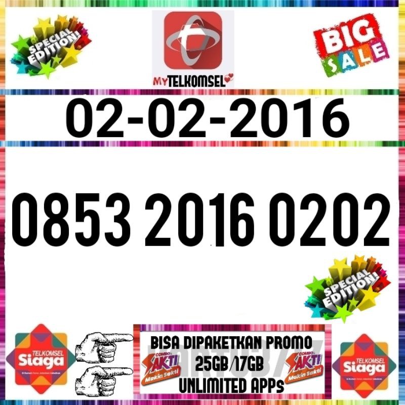 TELKOMSEL 02 02 02 FEBRUARI 2016 SAKTI COMBO UNLIMITED