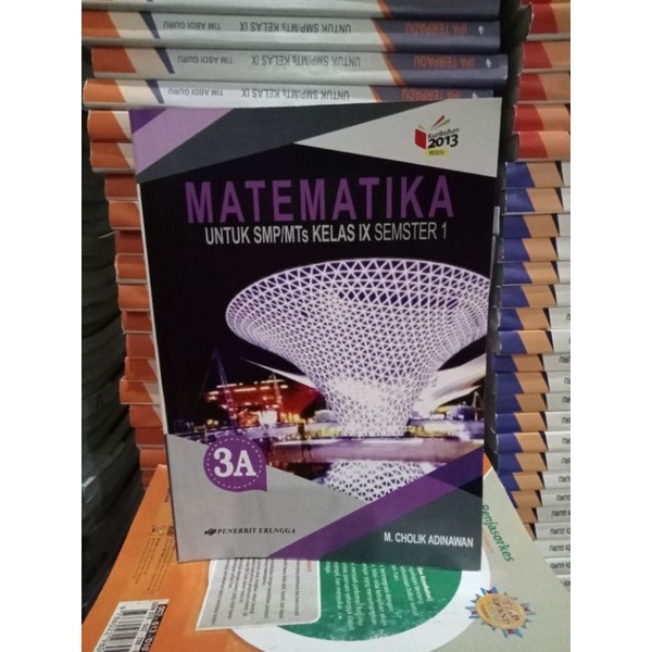 buku matematika 3A kelas 9 SMP Erlangga