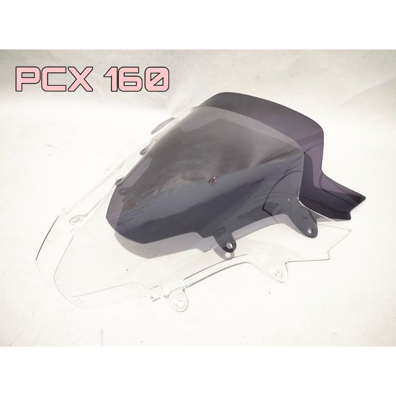 WINDSHIELD VISOR ALL NEW HONDA PCX 160 NEW 2021 MODEL OVAL 3MM