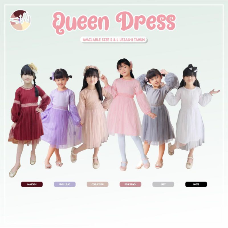 Queen Dress by Sawanni kids Wear / Dress Anak