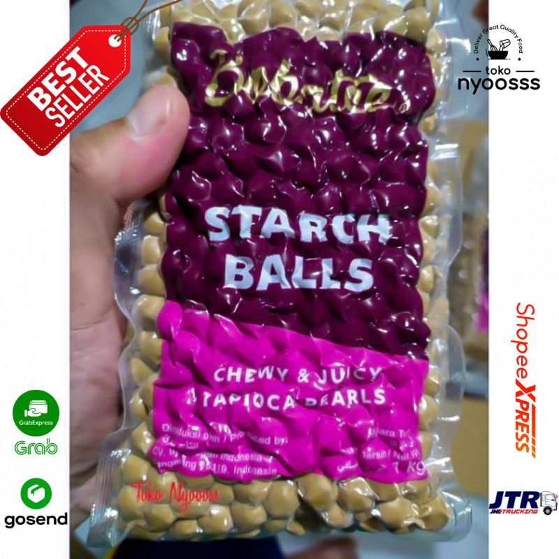 Bobatee Kemasan 1kg Khusus Grosir ( per 1 dus ) / Boba Aroma Gula Aren / Tapioka Starch