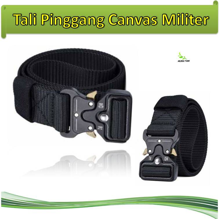 Ikat Tali Pinggang Pria Militer Canvas Tactical