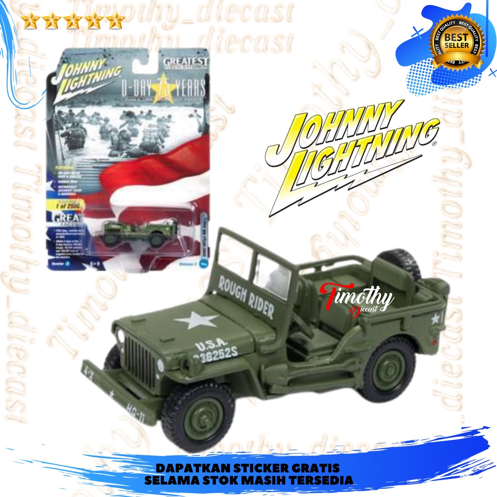 Johnny Lightning WWII Jeep Willys MB Diecast THe Greatest Generation